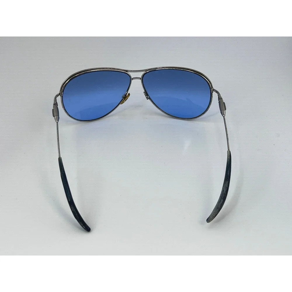 Police 2685‎ Sunglasses Aviator Silver Frame Blue Lens Italy 63 58PY FRAME ONLY